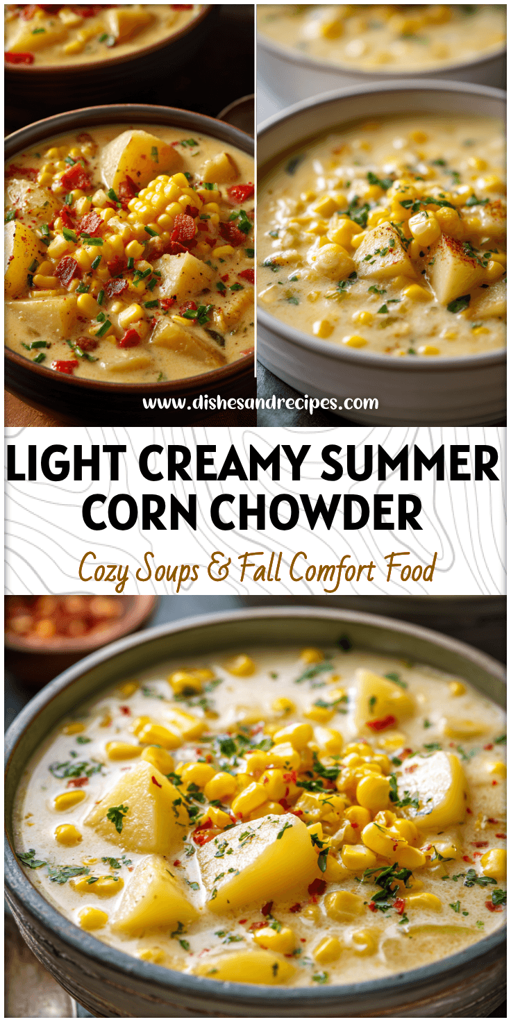 Summer Corn Chowder (Light) – Creamy Fresh Corn Soup Recipe